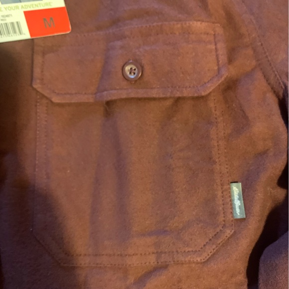 Eddie Bauer Double Brushed Chamois Shirt - Picture 6 of 8